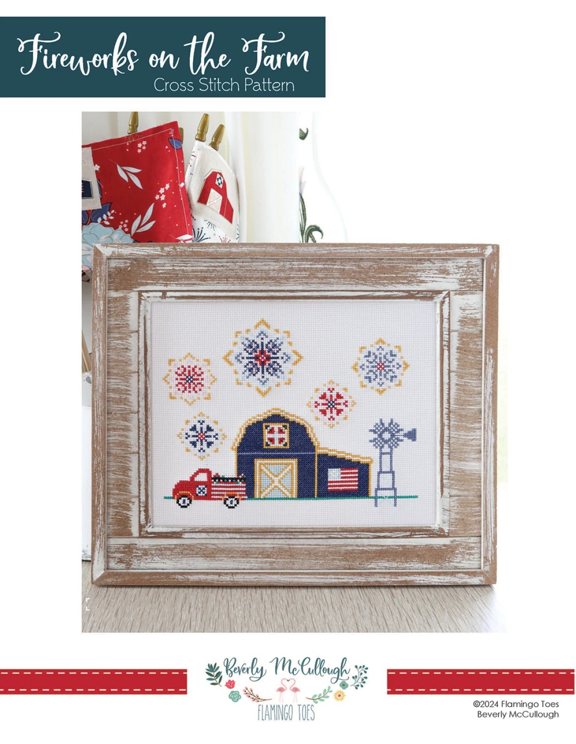 Fireworks on the Farm - Cross Stitch Pattern