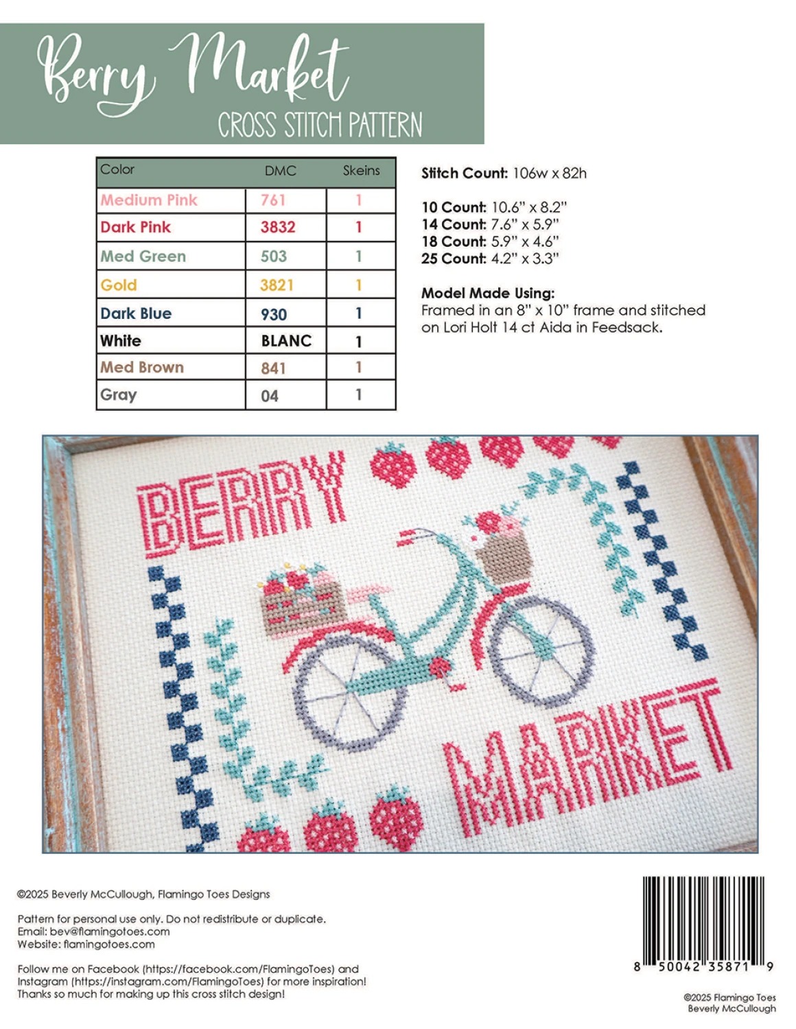 Berry Market - Cross Stitch Pattern