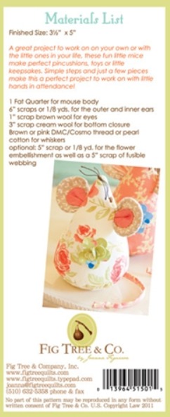 Three Blind Mice - Quilt Pattern