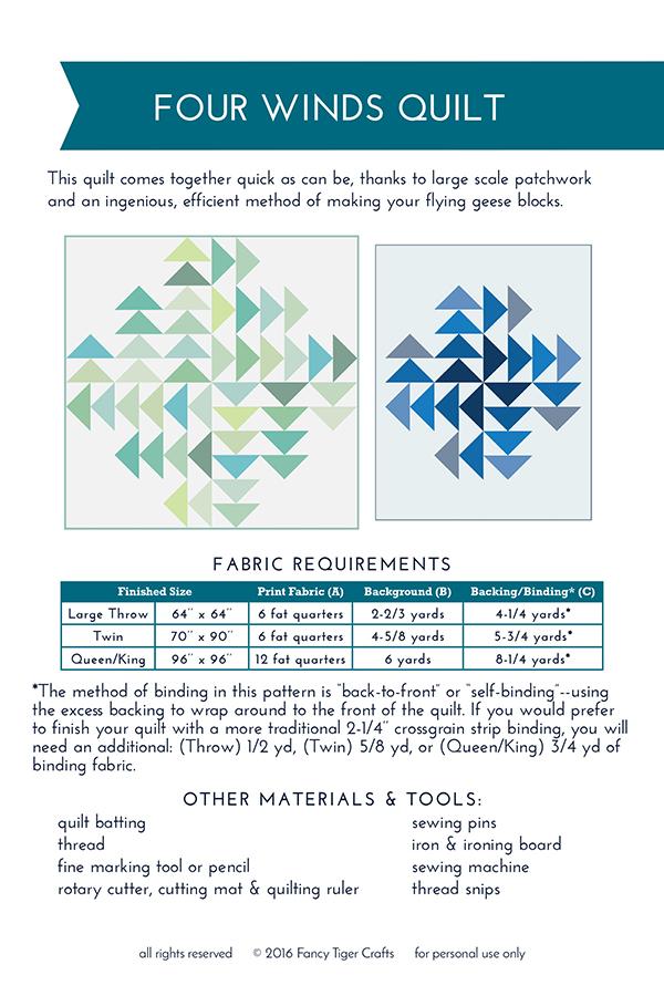 Four Winds - Quilt Pattern