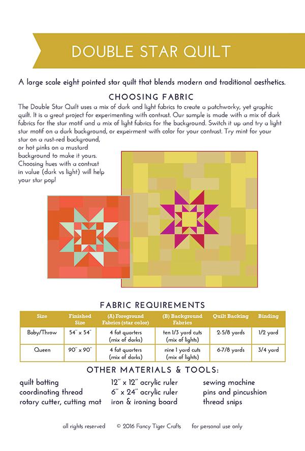 Double Star - Quilt Pattern
