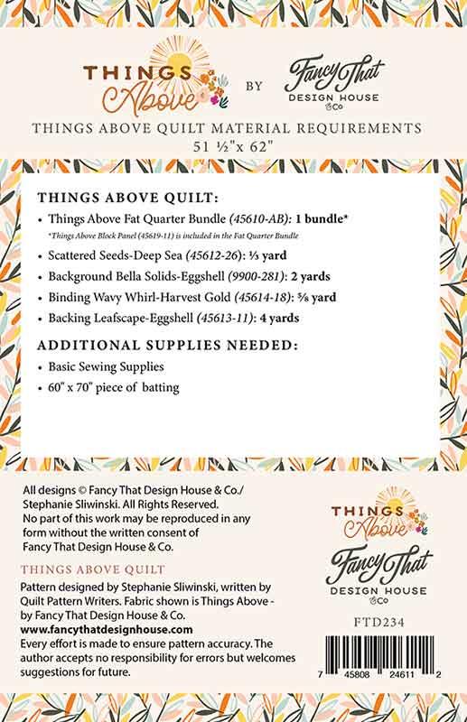 Things Above Quilt - Quilt Pattern