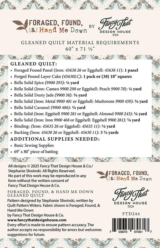 Gleaned Quilt - Quilt Pattern