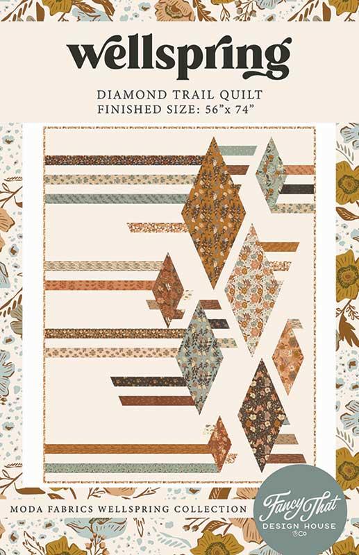 Wellspring Diamond Trail Quilt - Quilt Pattern, zoomed in. Select this picture to zoom back out.