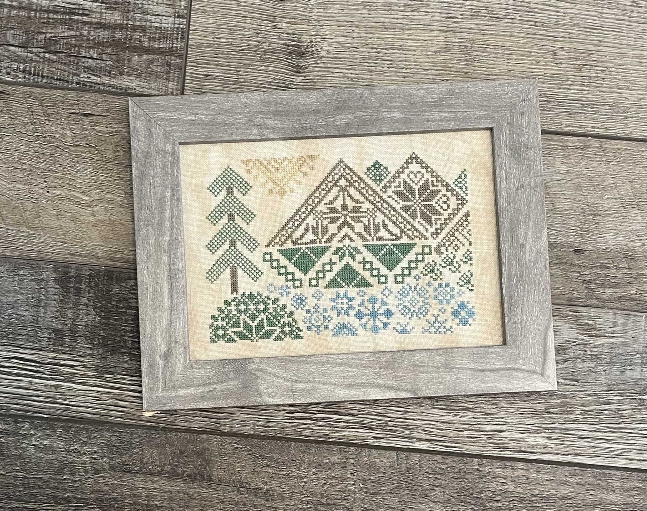Rocky Mountain Quaker - Cross Stitch Pattern 