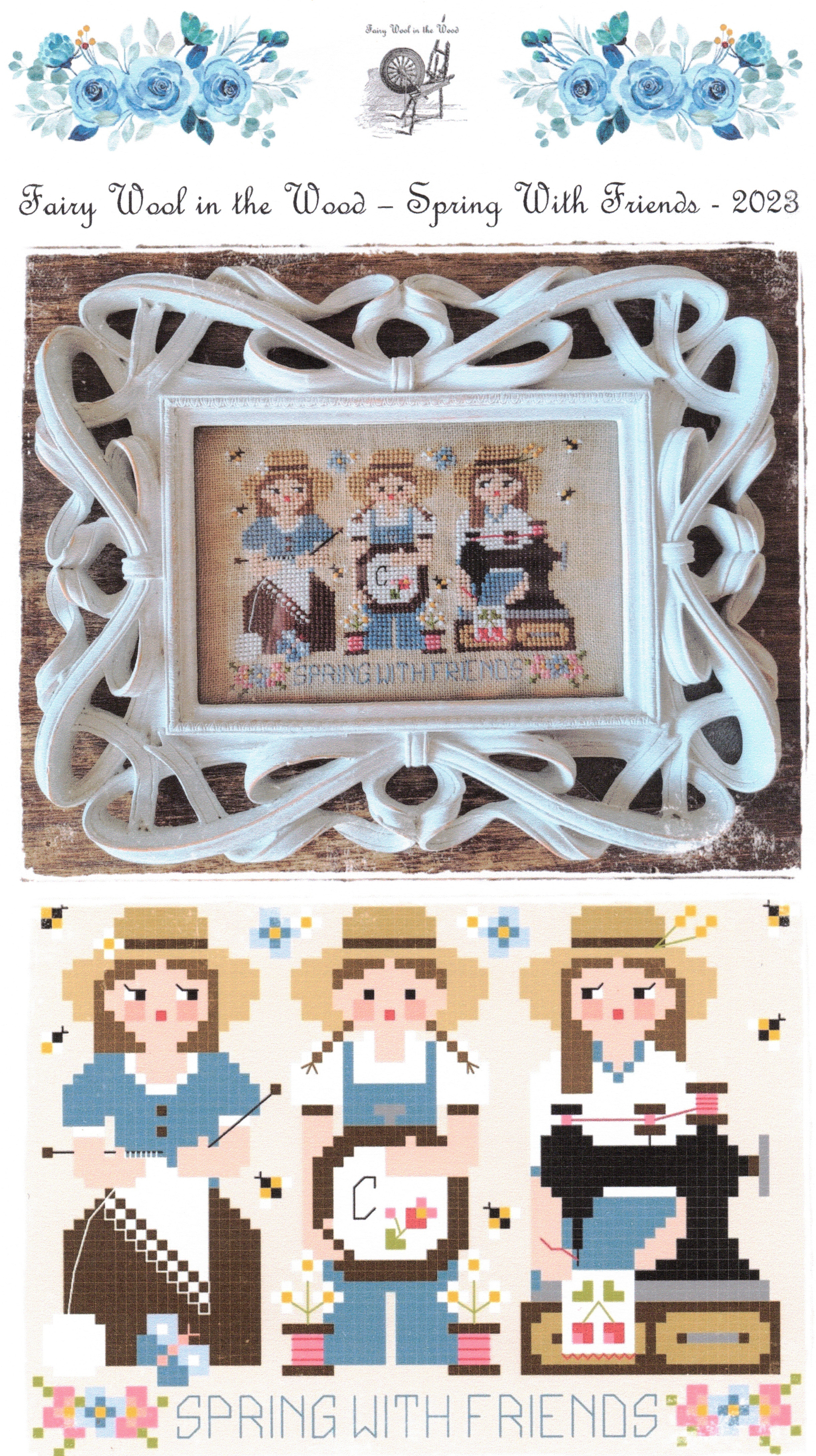 Spring With Friends - Cross Stitch Pattern