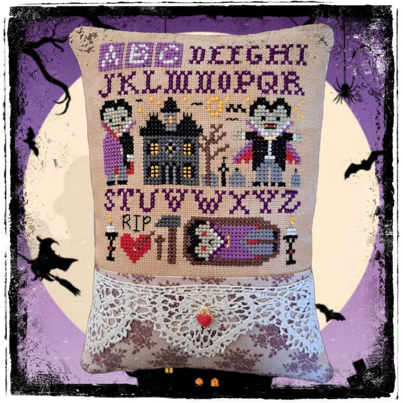 ABC of Dracula - Halloween Cross Stitch Pattern