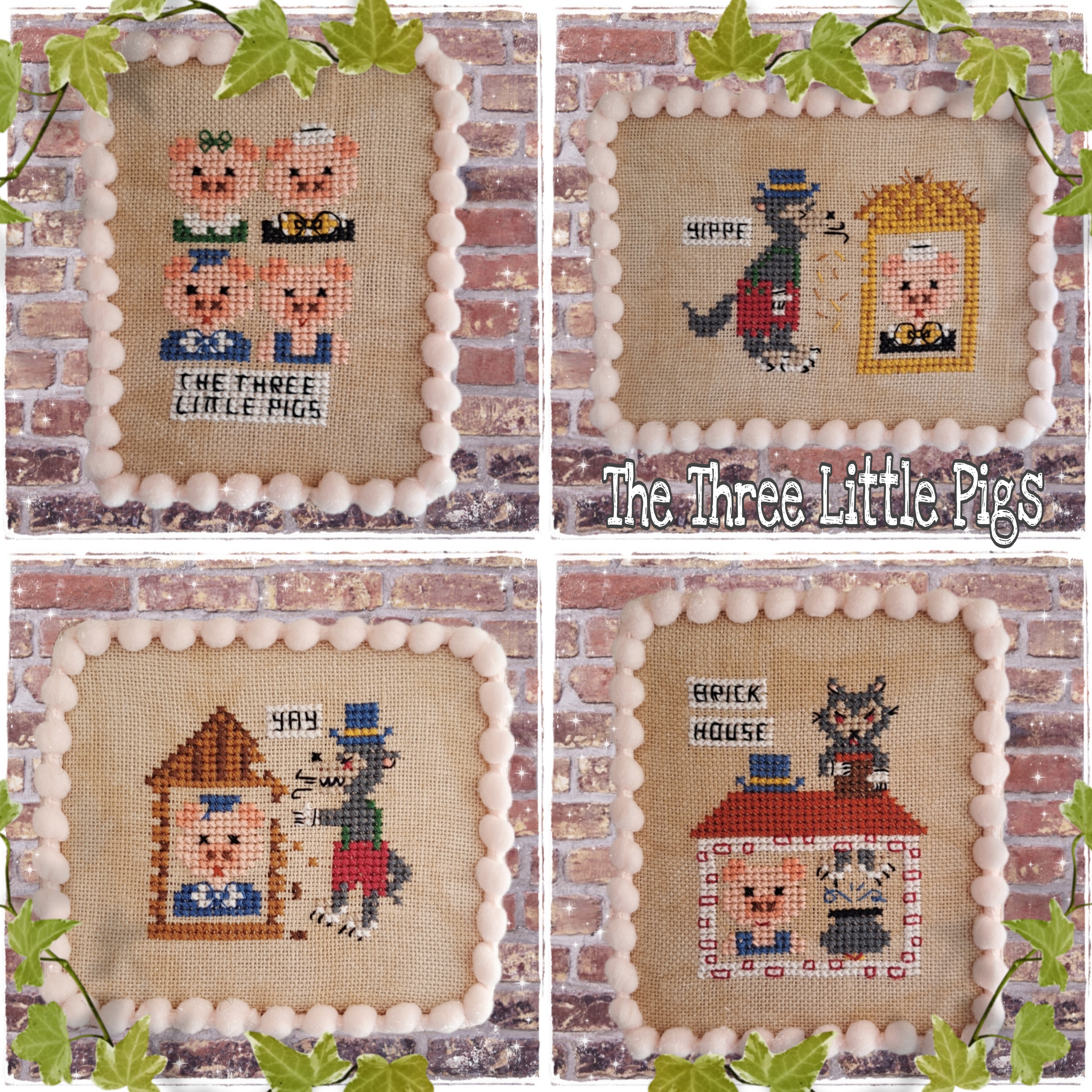Three Little Pigs - Cross Stitch Pattern