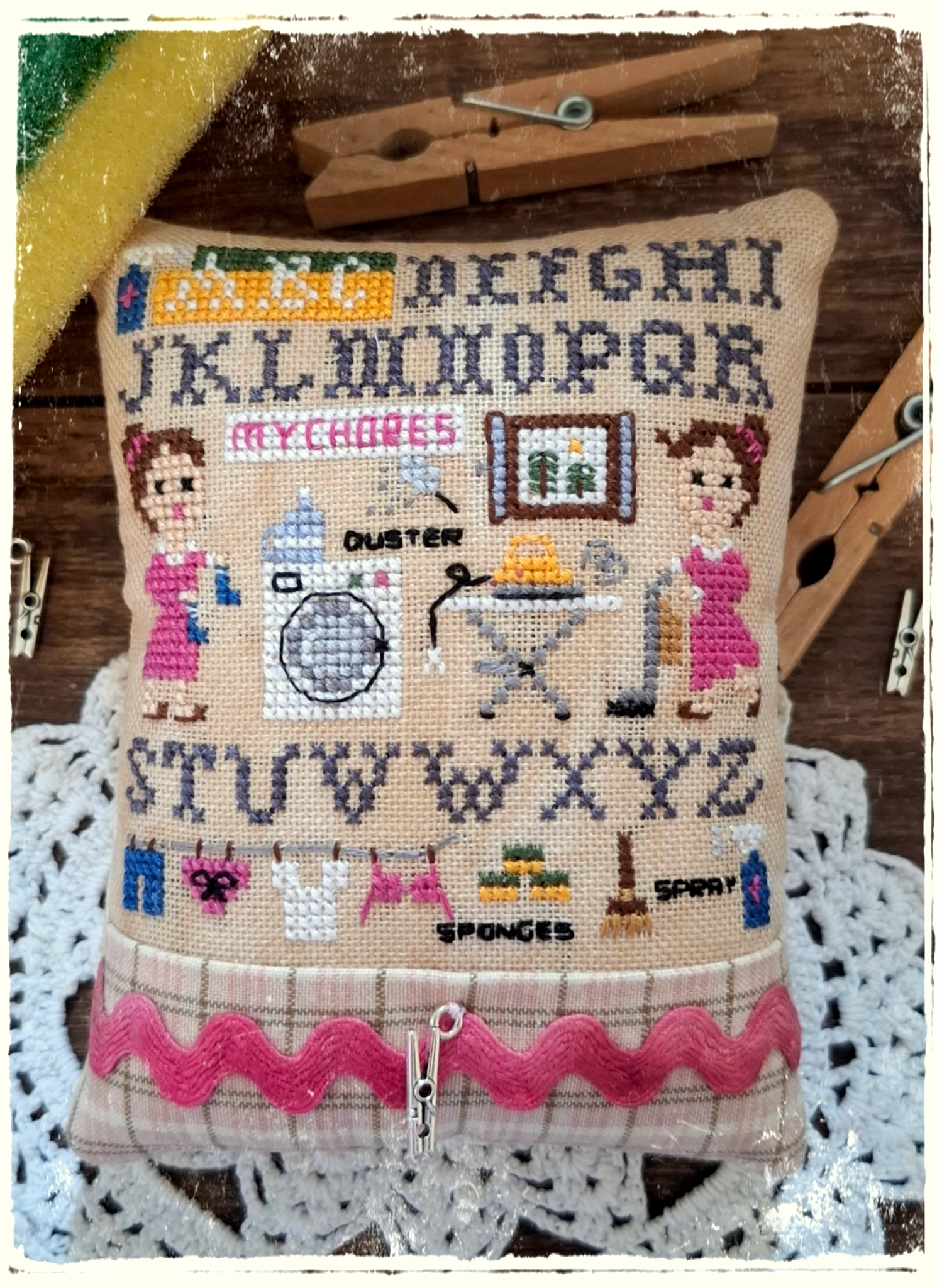 ABCs Of Chores - Cross Stitch Pattern