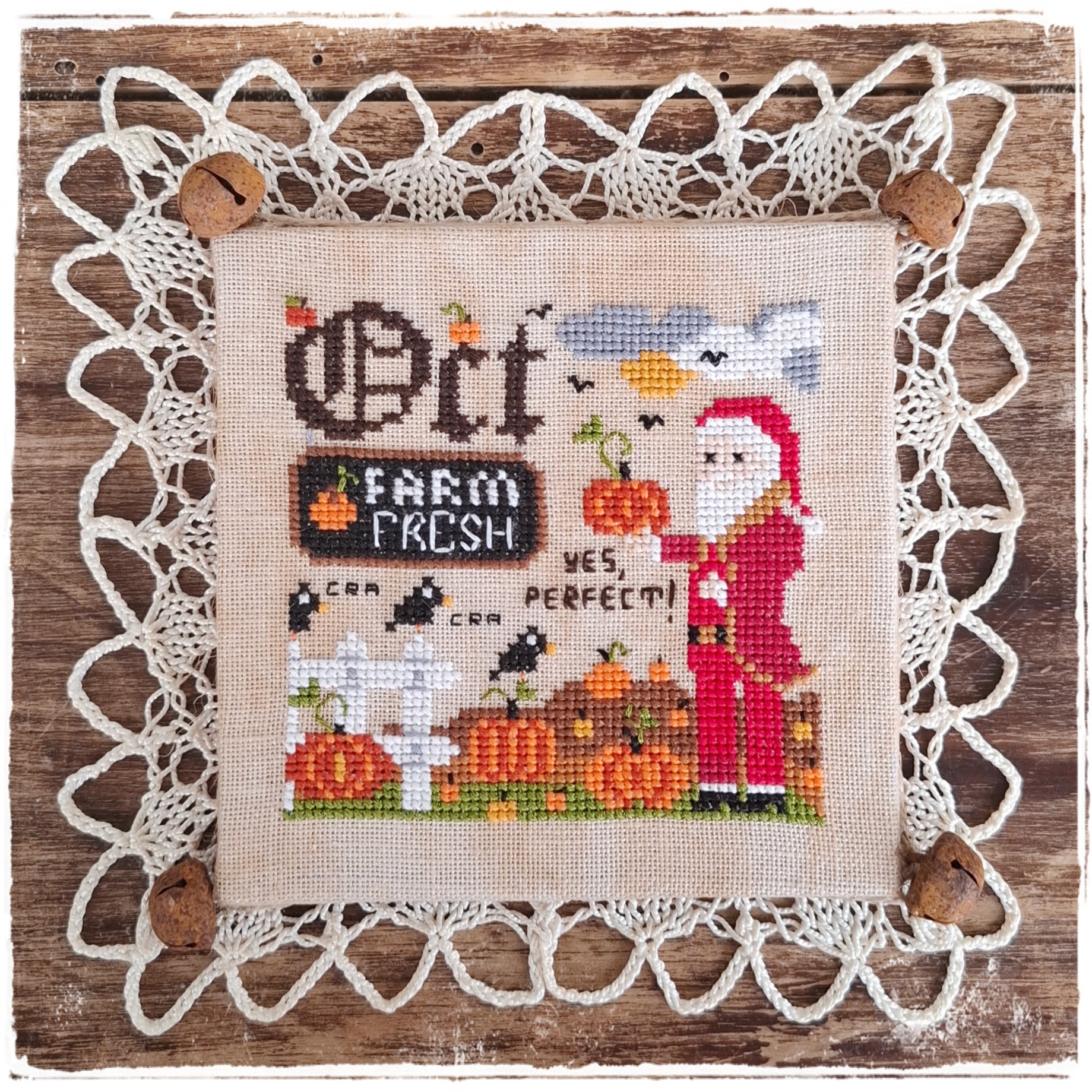 October - Twelve Month of Christmas - Cross Stitch Pattern