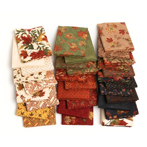 Fall Melody Flannel Golden - Basket Weave - Quilt Fabric