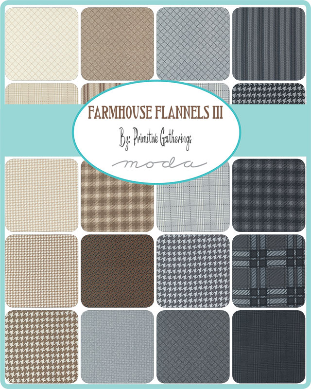 Farmhouse Flannel III - Cocoa - Quilt Fabric