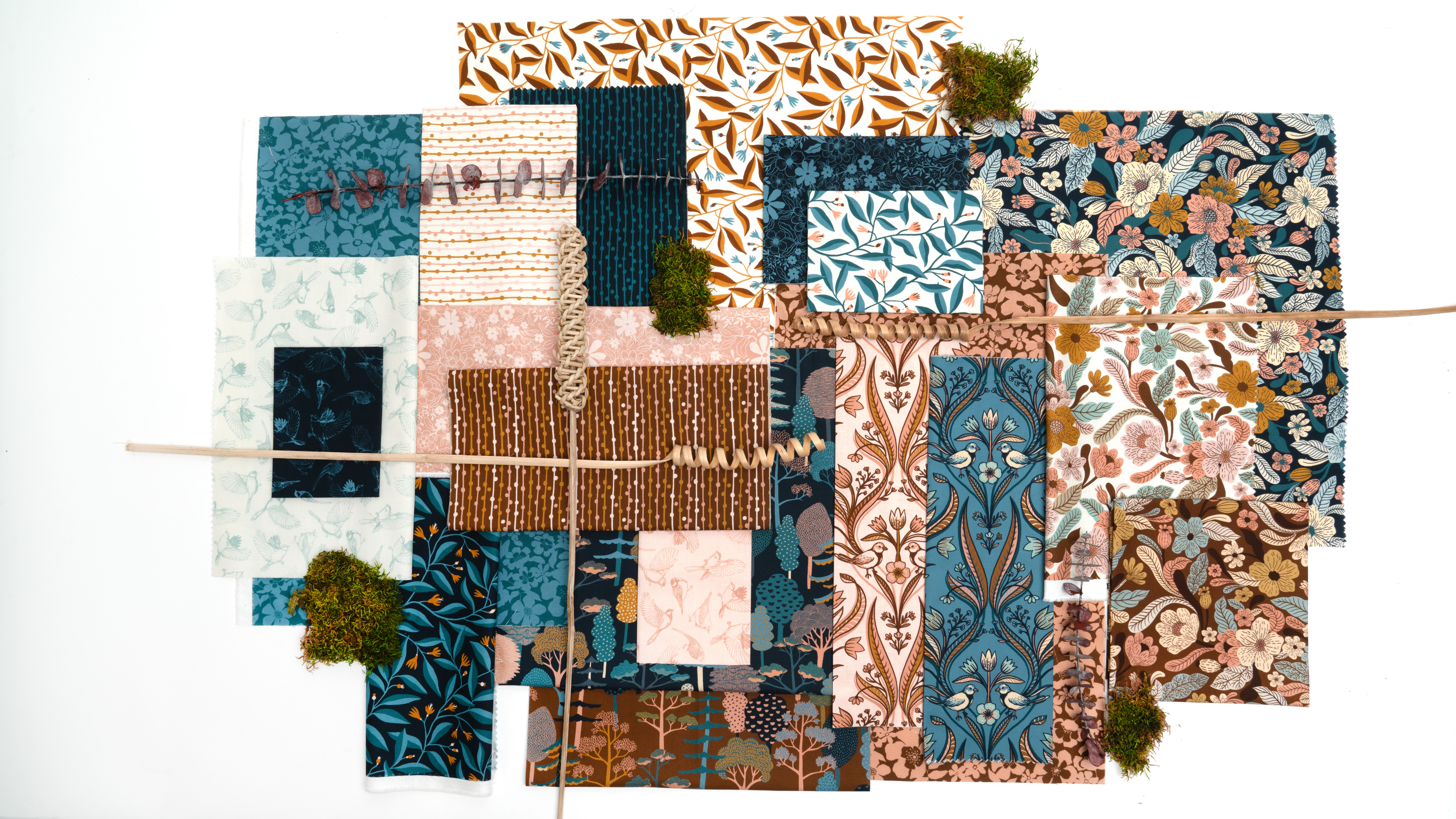 Feather and Forest Bloom - Layer Cake