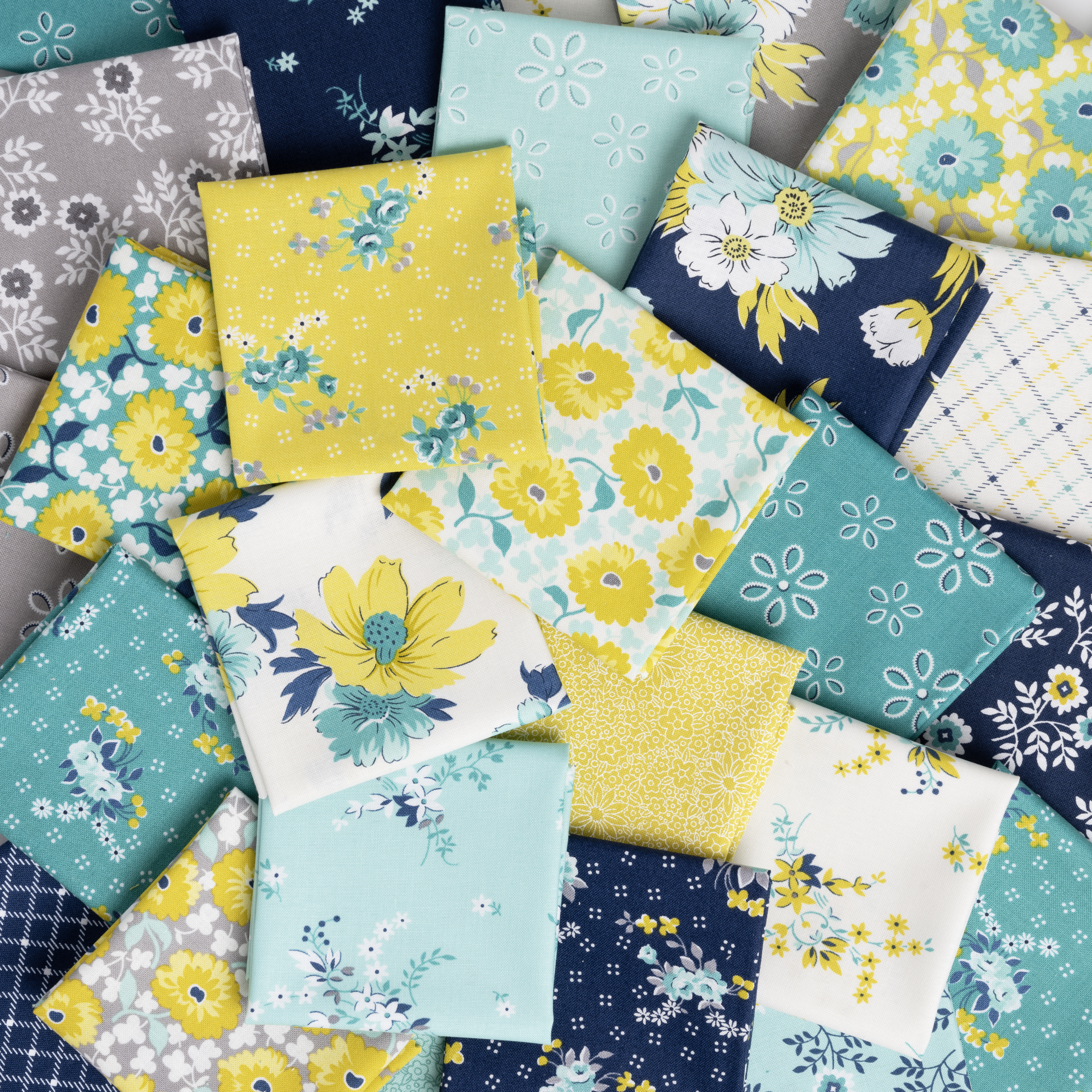 Floral Cascade Florals - Morning - Quilt Fabric