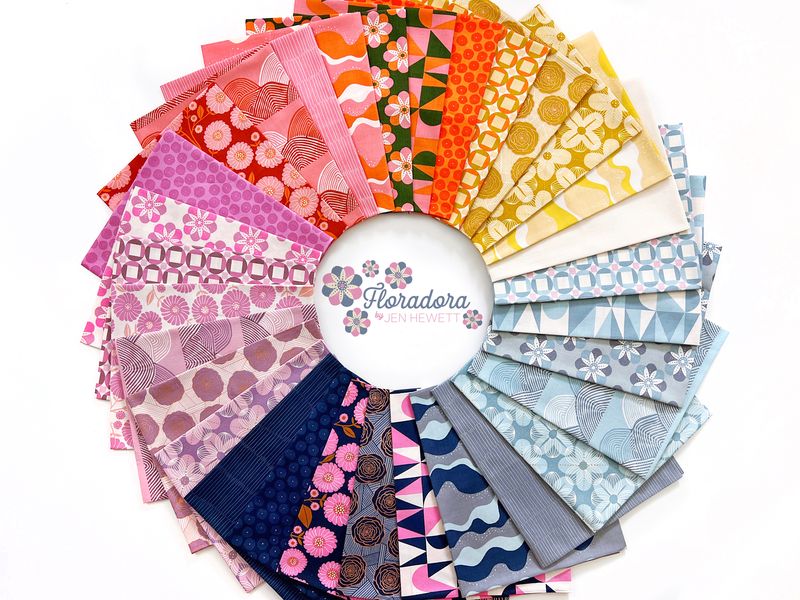Floradora Lupine - Cherry Blossom Mandala - Quilt Fabric