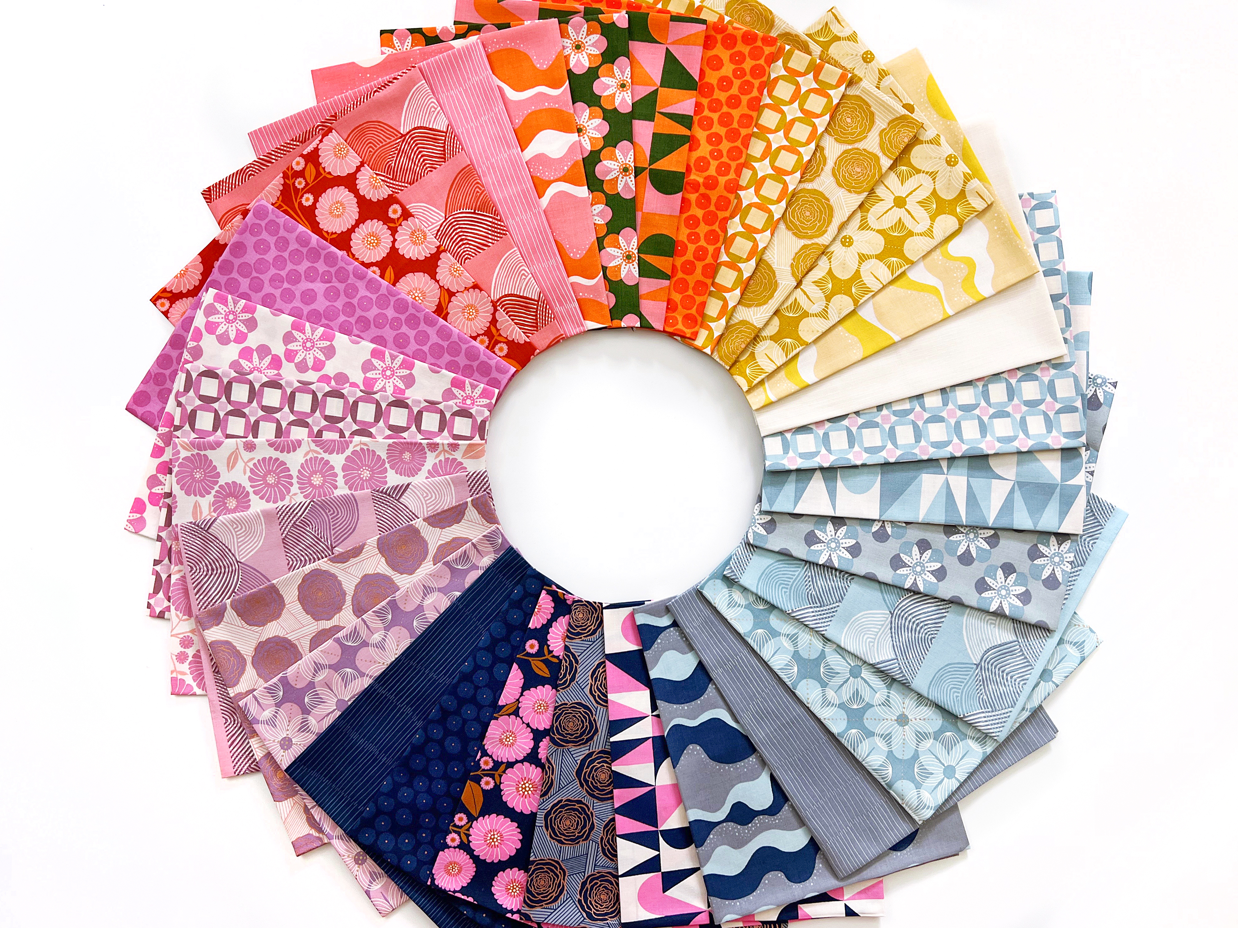 Floradora Lupine - Cherry Blossom Mandala - Quilt Fabric