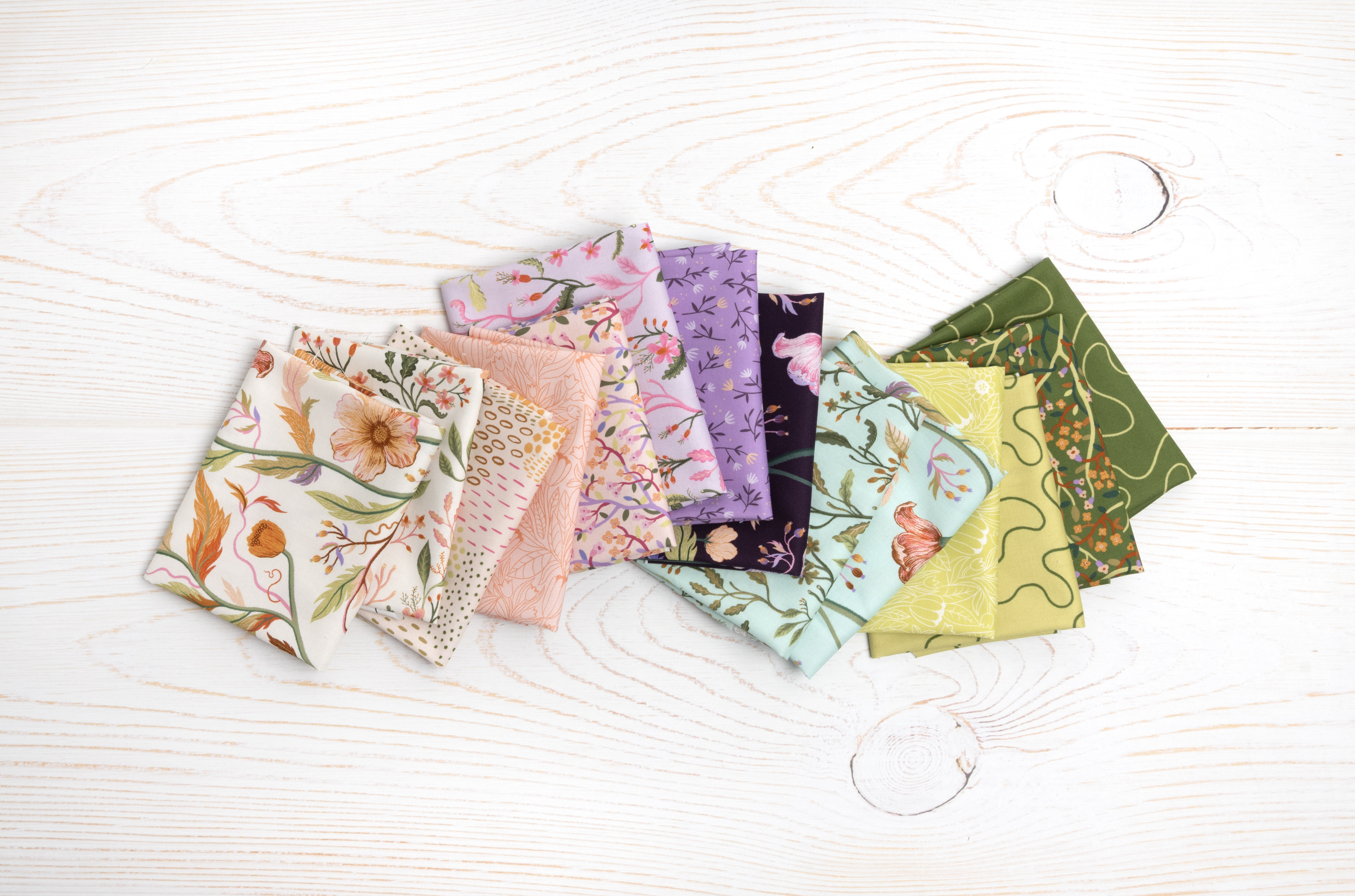 Floral Fondant Flowers Blush - Quilt Fabric