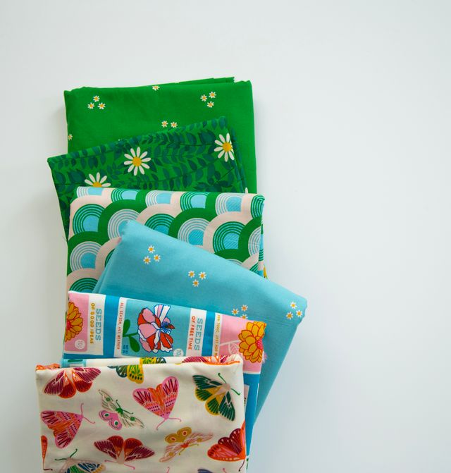 Flowerland Turquoise - Quilt Fabric