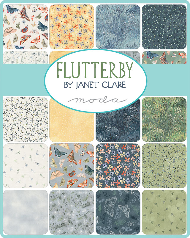 Flutterby - Fat Quarter Bundle, different perspective #1, zoomed in. Select this picture to zoom back out.