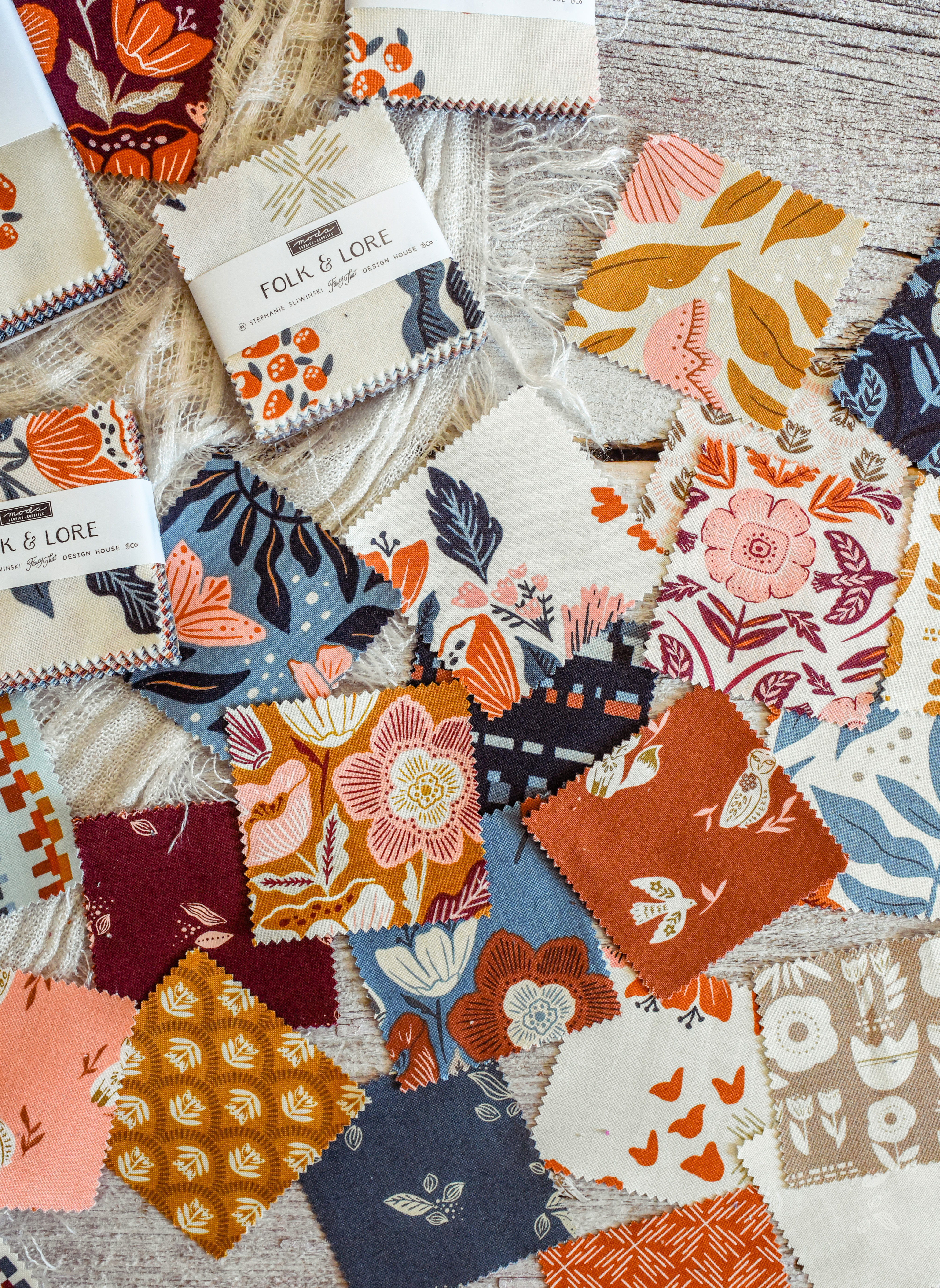 Folk Lore Dancing - Eggshell - Quilt Fabric