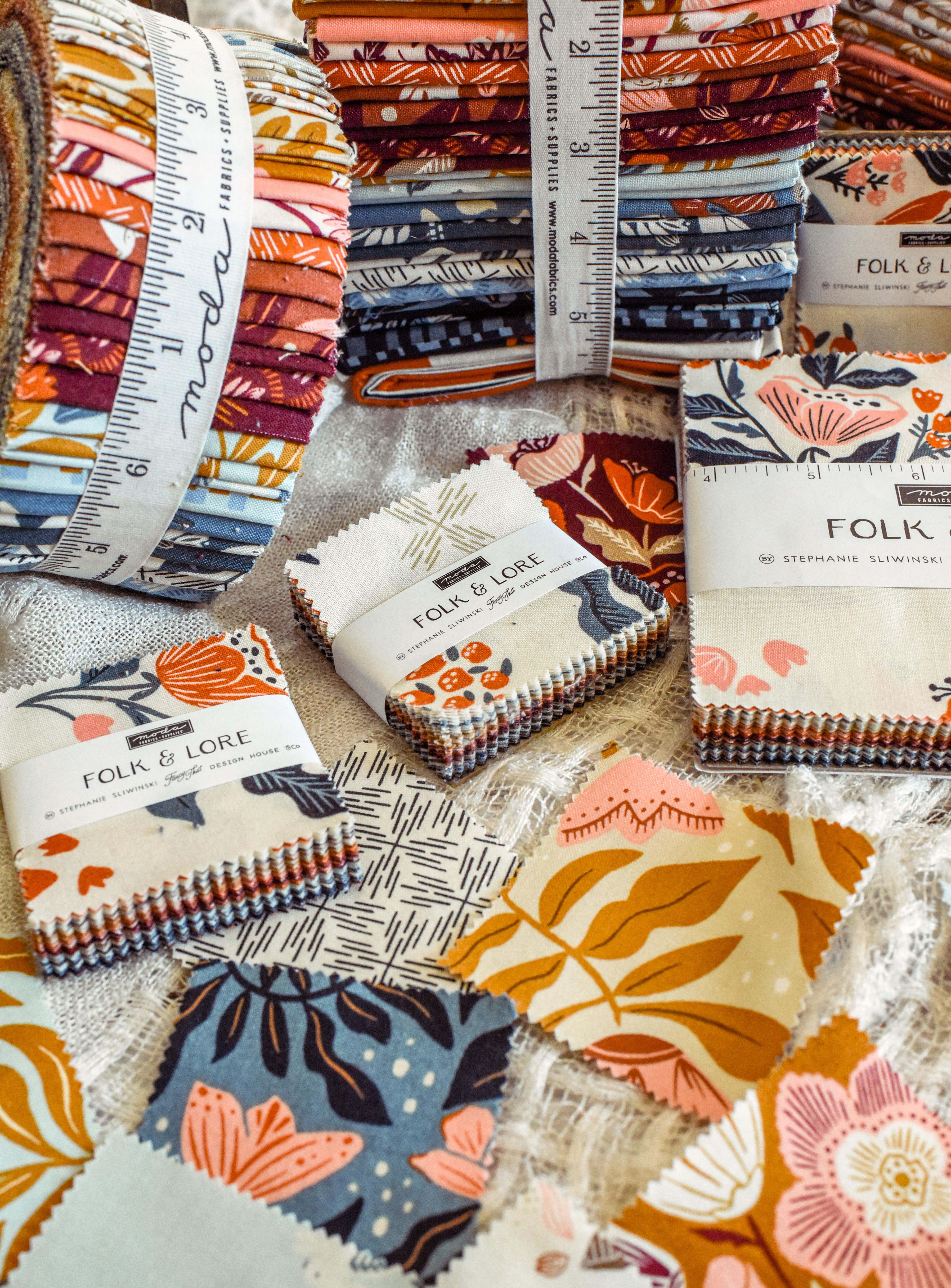 Folk Lore Dancing - Eggshell - Quilt Fabric