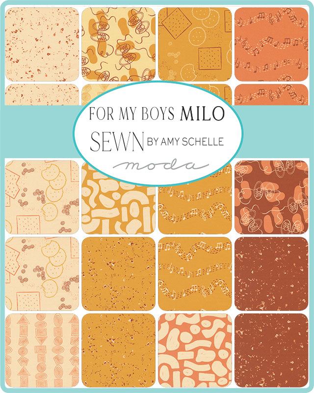 For My Boys Milo Wiggles Honey - Quilt Fabric