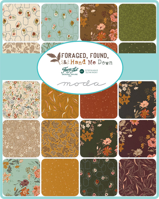 Foraged Found Blooms Cocoa - Quilt Fabric