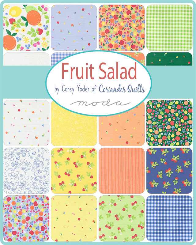 Fruit Salad Small Emerald - Quilt Fabric