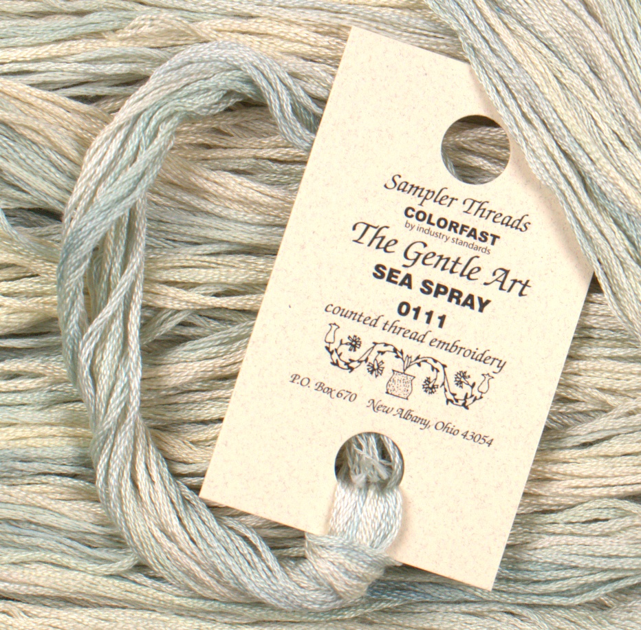 Sampler Threads - Sea Spray Blue White
