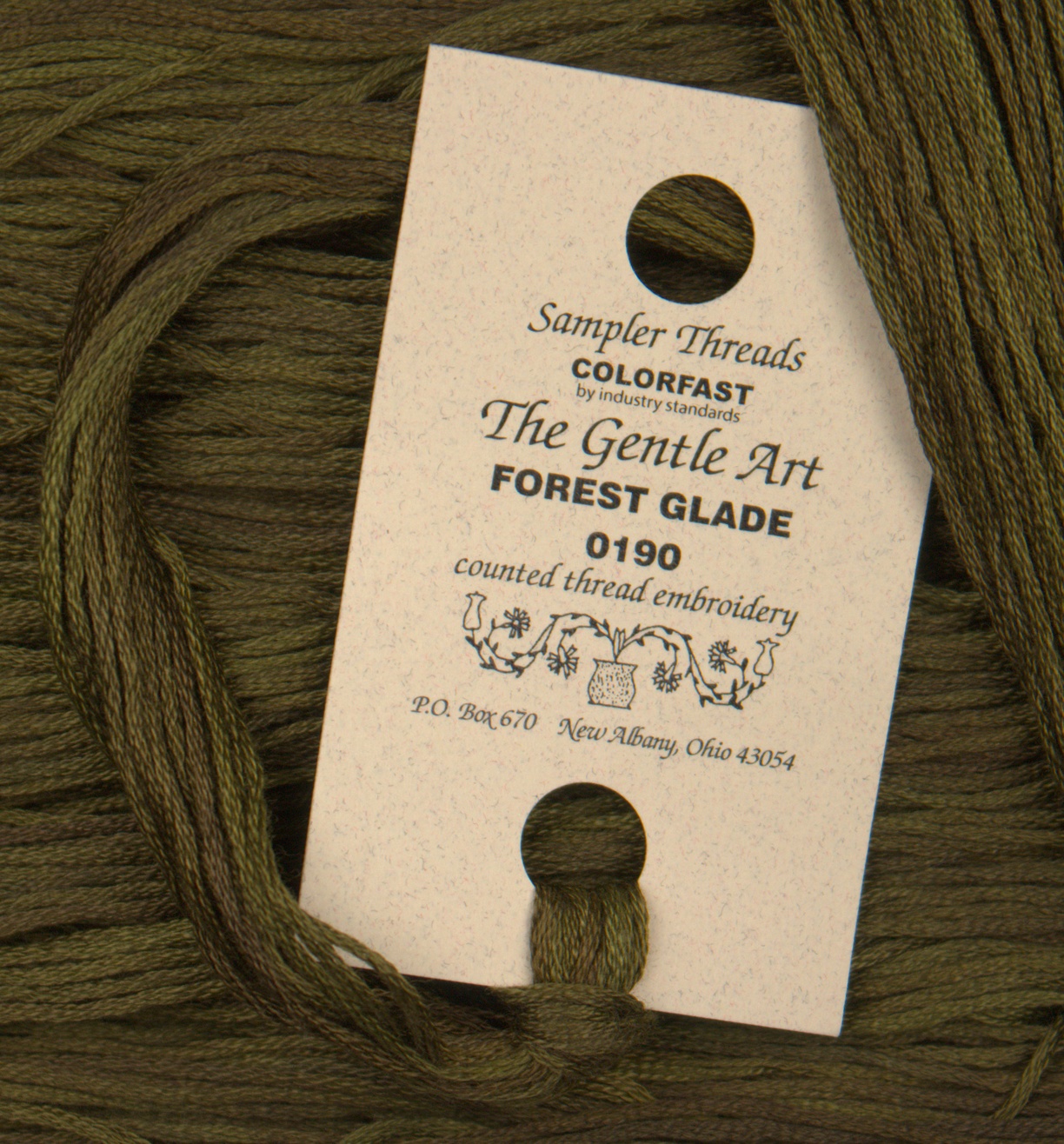 Sampler Threads - Forest Glade Green Brown