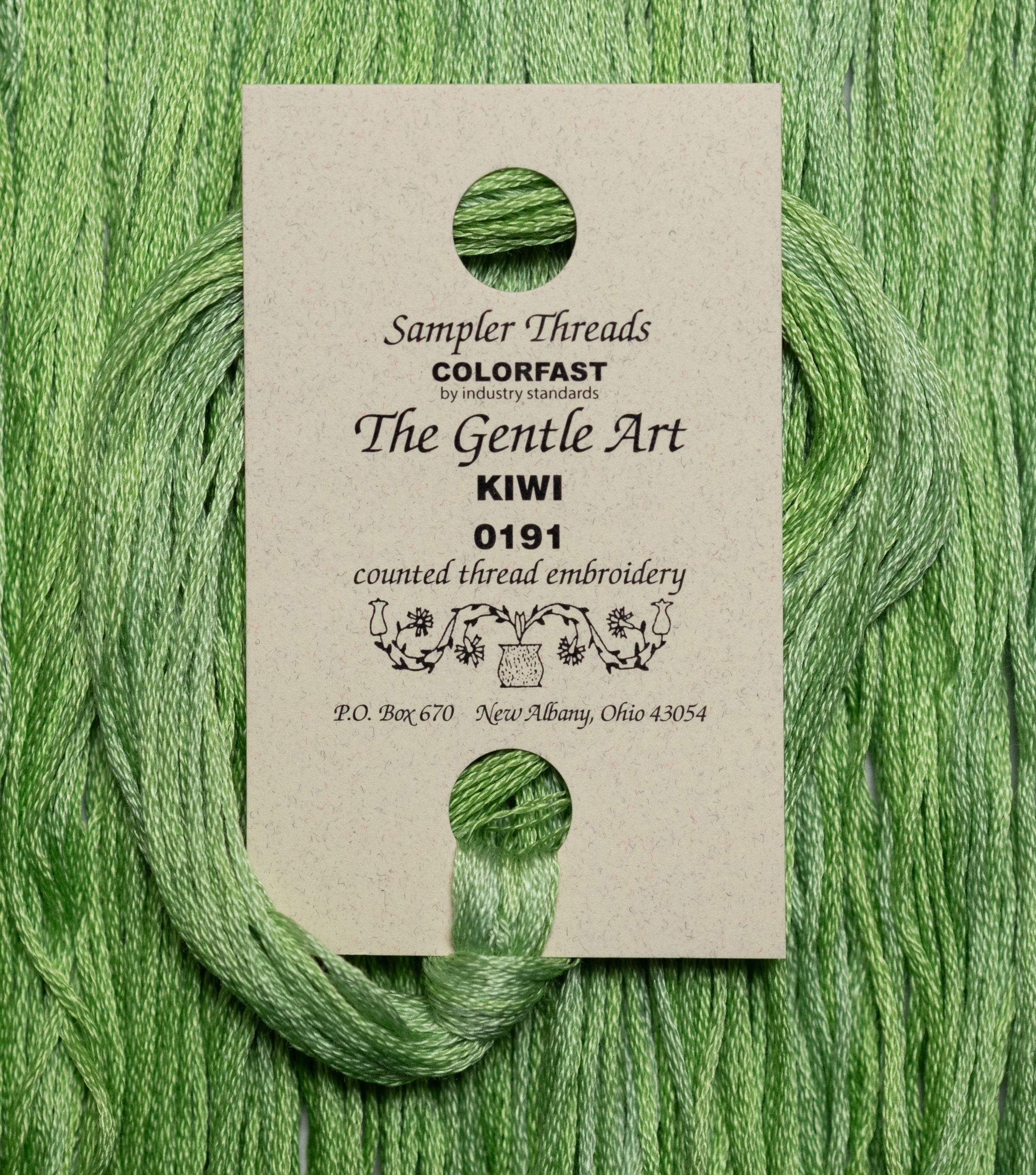 Sampler Threads - Kiwi Green