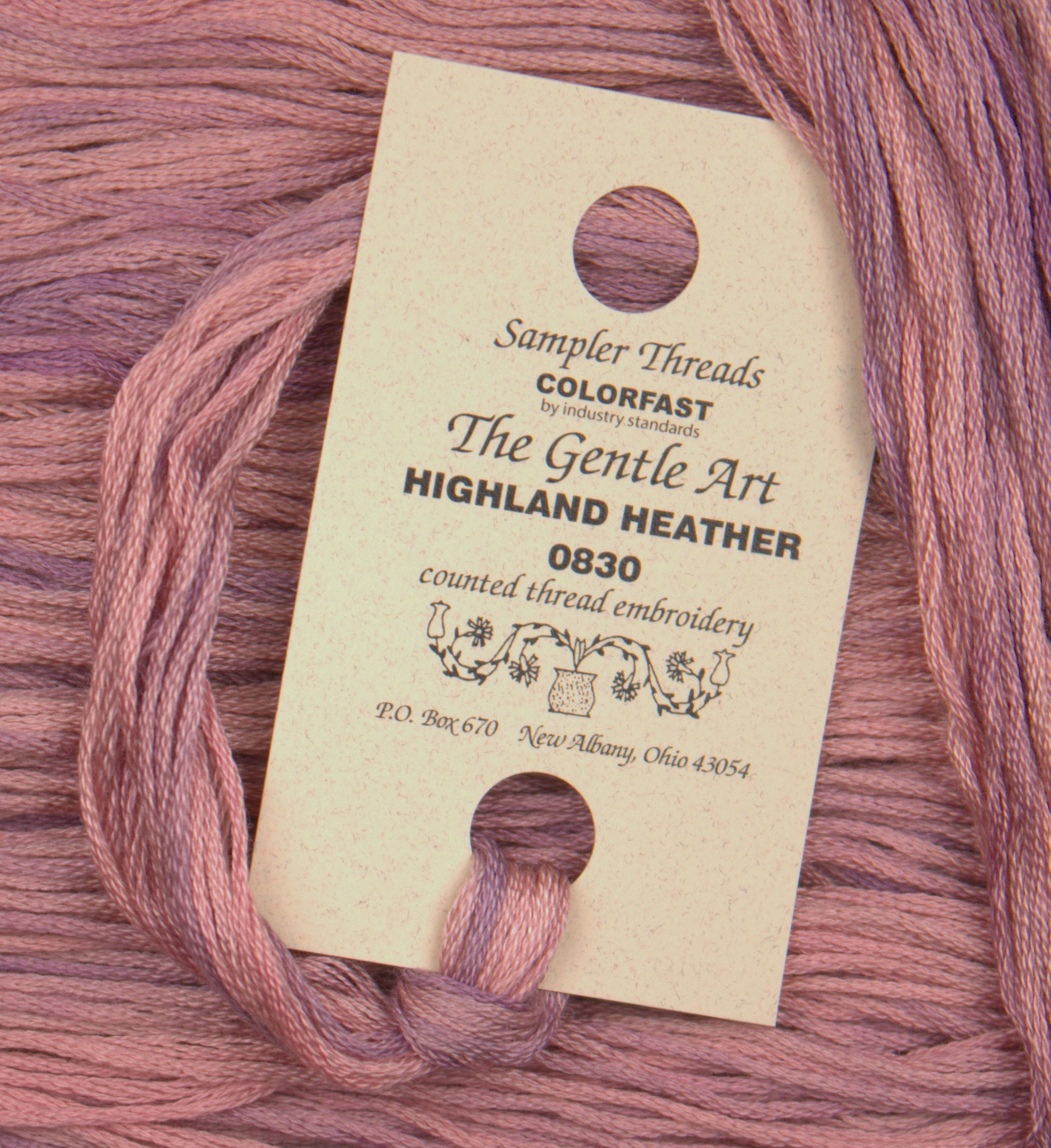 Sampler Threads - Highland Heather Pink