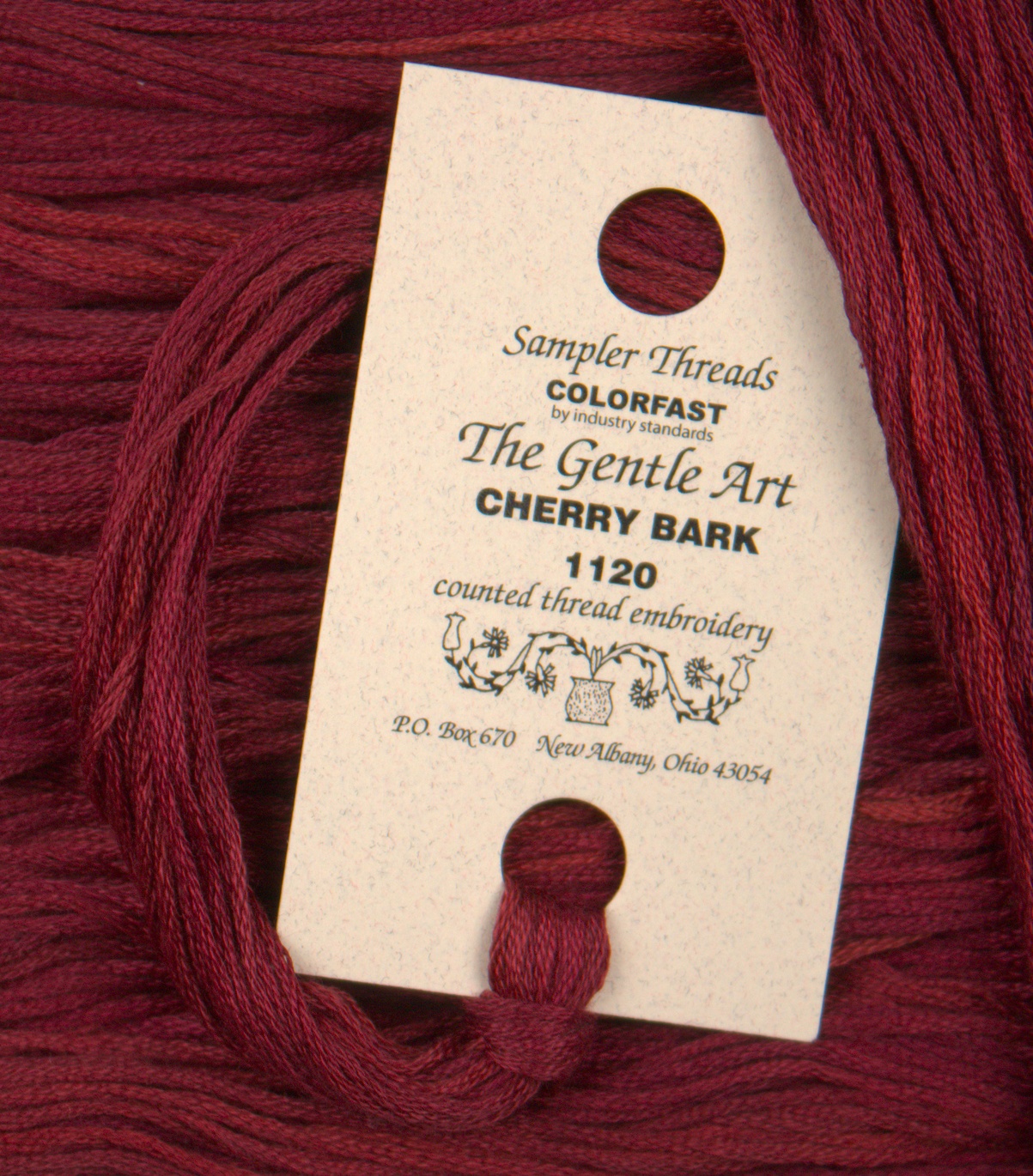 Sampler Threads - Cherry Bark Red