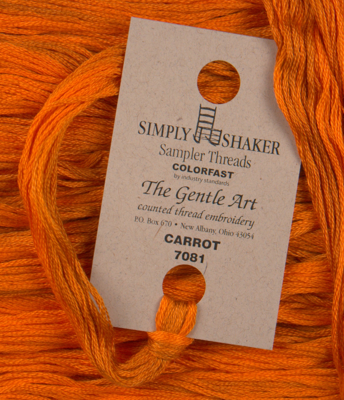 Sampler Threads - Carrot Orange