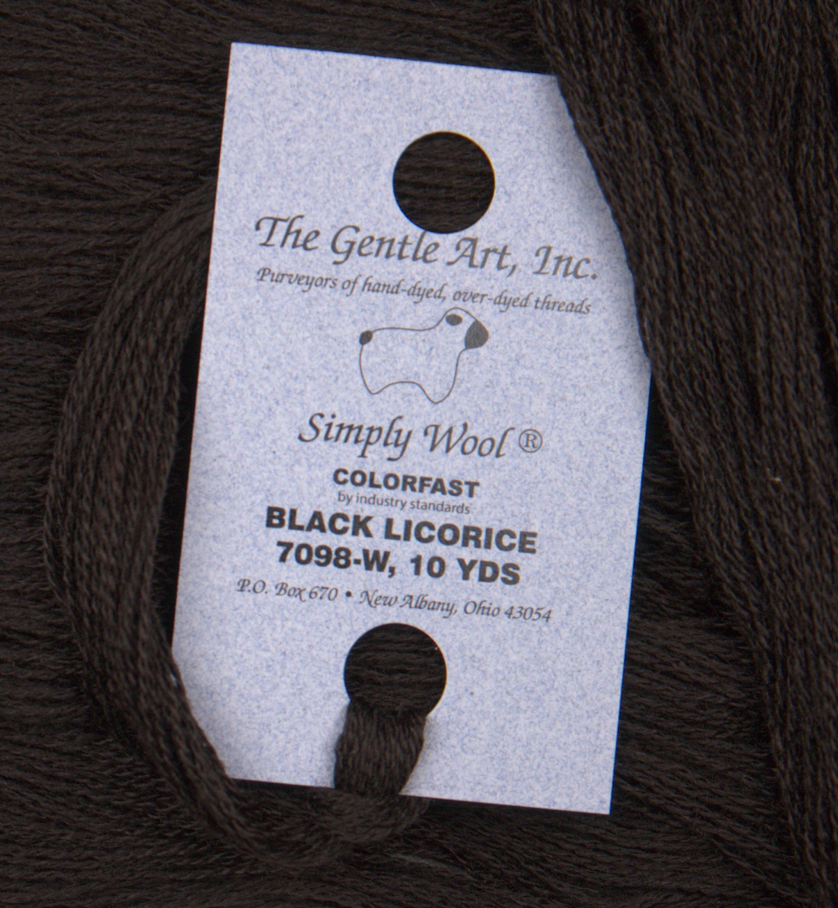 Simply Wool Thread - Black Licorice