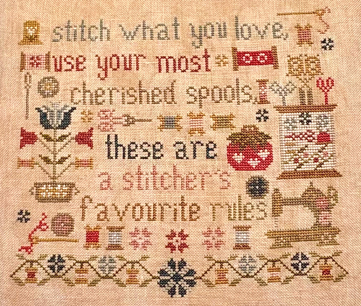 A Stitcher's Rules - Cross Stitch Pattern