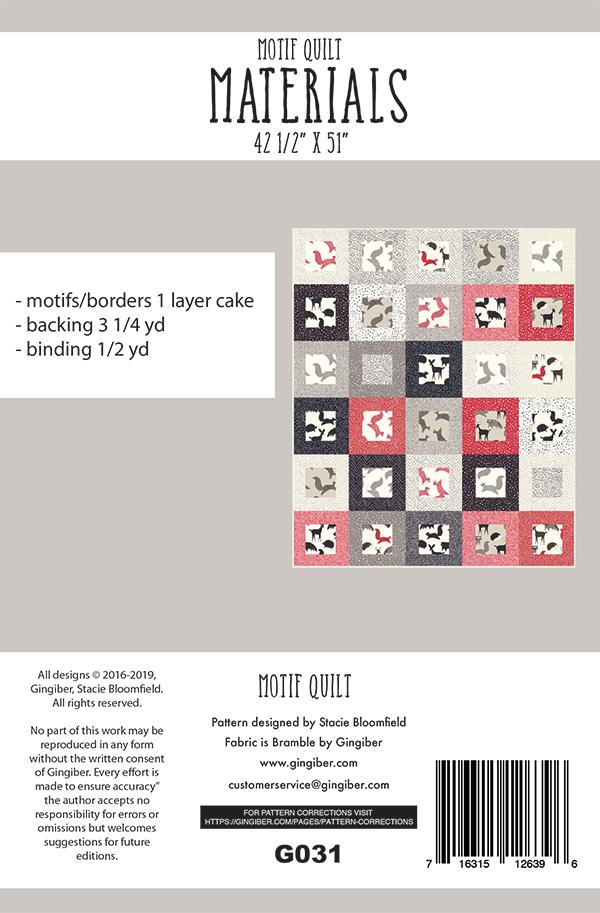 Motifs - Quilt Pattern