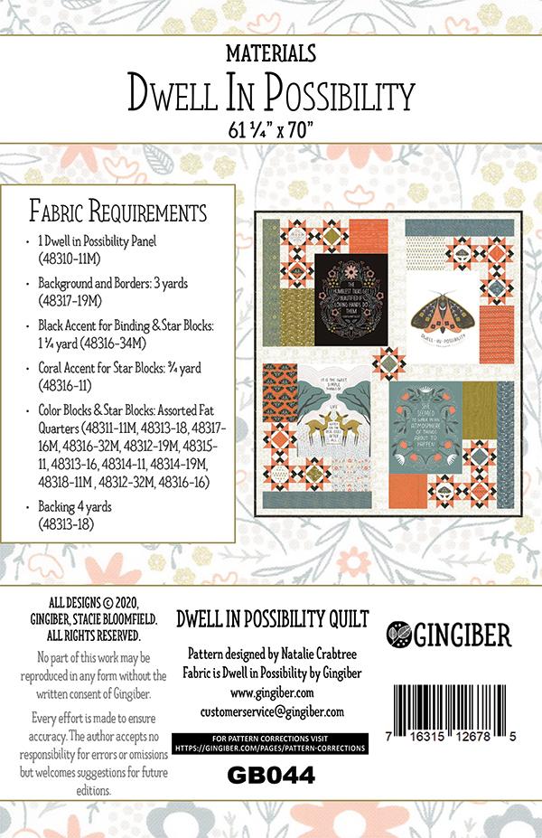 Dwell In Possibility - Quilt Pattern