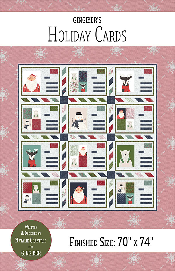 Holiday Cards - Quilt Pattern, zoomed in. Select this picture to zoom back out.