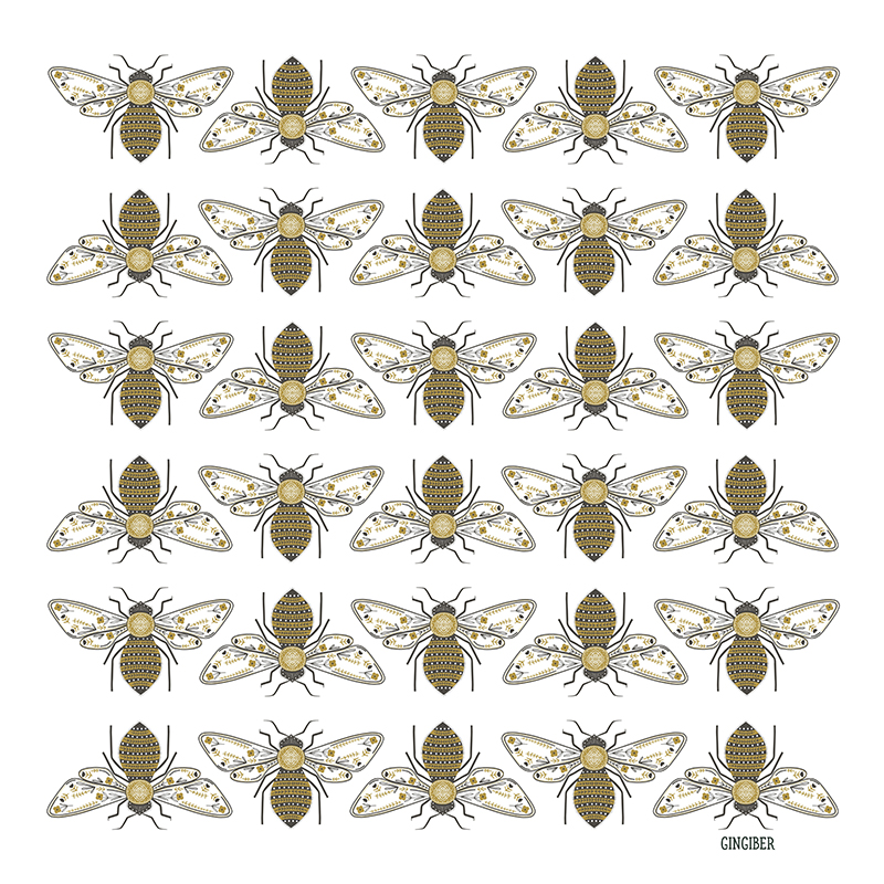 Tea Towel Bee