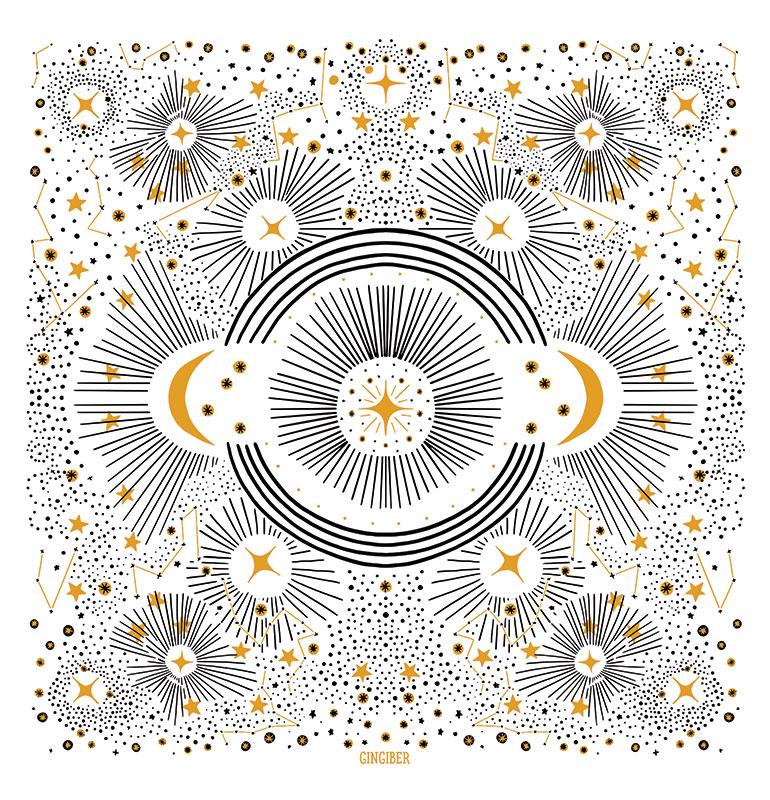 Tea Towel Constellation 