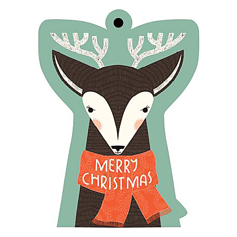 Gift Tags 8ct Christmas Deer
