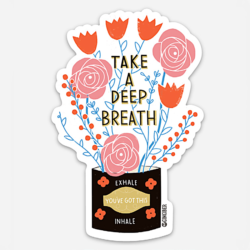 Sticker Sheet Deep Breath