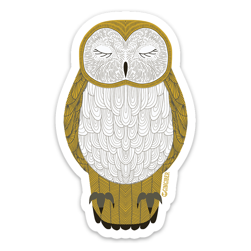 Sticker Nocturnal Owl