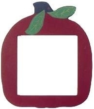 Red Apple Frame 6.25" x 6.25"