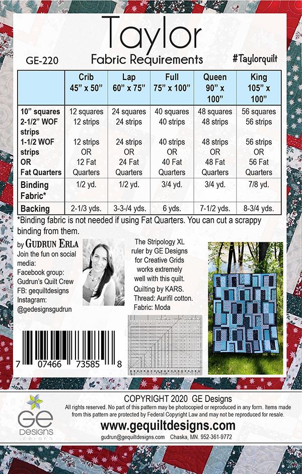 Stripology Mixer-Taylor - Quilt Pattern