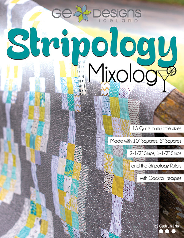 Stripology Mixology - Quilt Pattern, zoomed in. Select this picture to zoom back out.