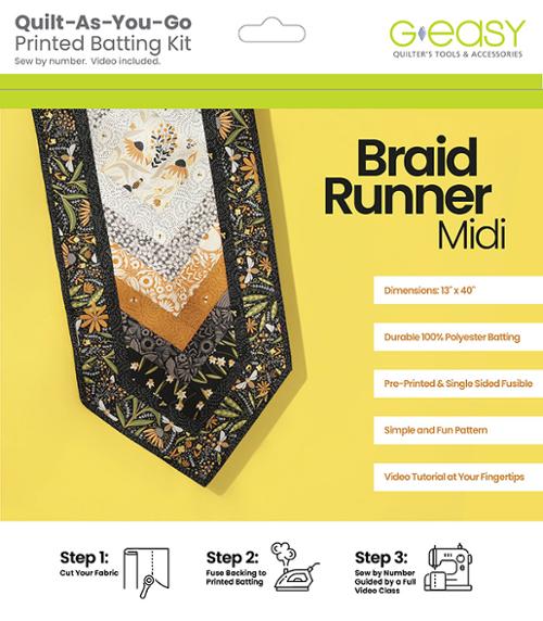 Quilt As You Go - Braid Runner by GE Designs