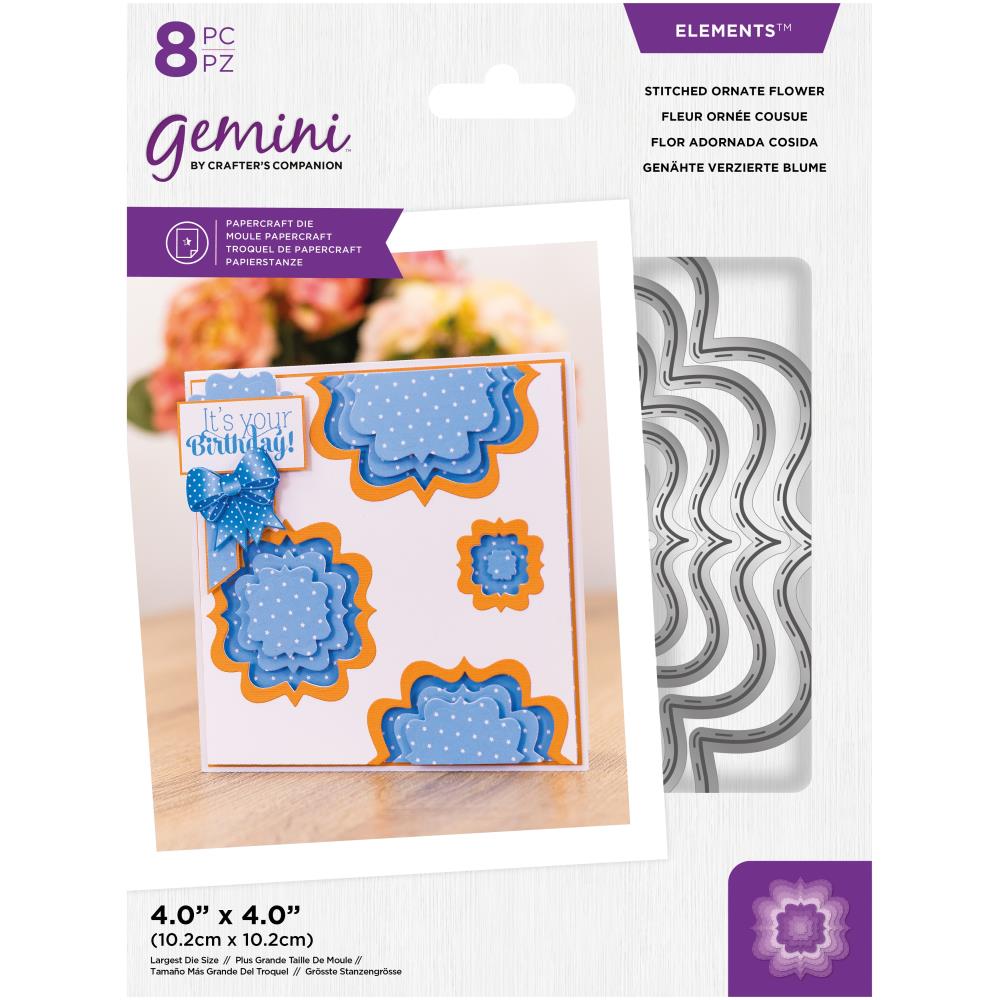 Stitched Ornate Flower - Craft Die