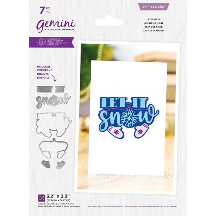 Let It Snow - Christmas Craft Die